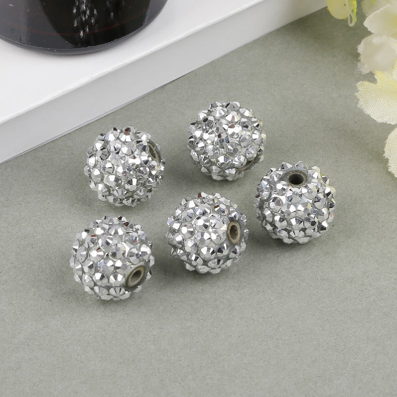 50pcs 12mm Rhinestone Beads DIY Jewelry Making Craft Supplies 6