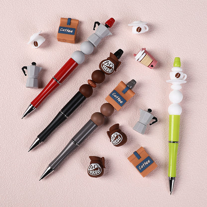 Silicone 3D Focal Beads Coffee Theme 3D Coffee Cup and Pot Designs 8