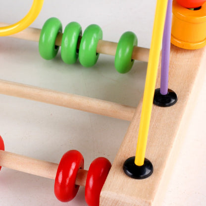 Wooden Fruit Themed Bead Maze Educational Toy for Toddlers 3