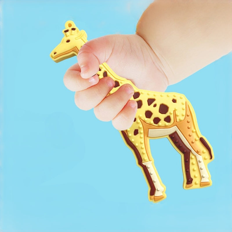 Giraffe Silicone Teething Toy Baby Teether 3