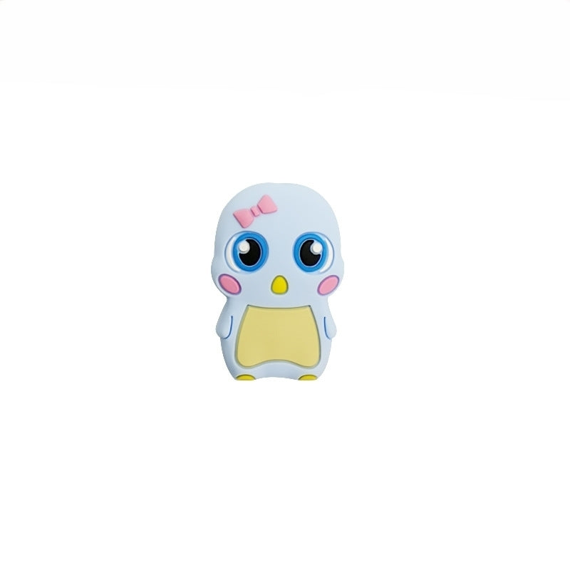 Silicone Focal Beads Cute Bowknot Little Duck Front Facing 6