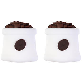 20Pcs Silicone 3D Focal Beads Coffee Cup with Coffee Bean Detail 15