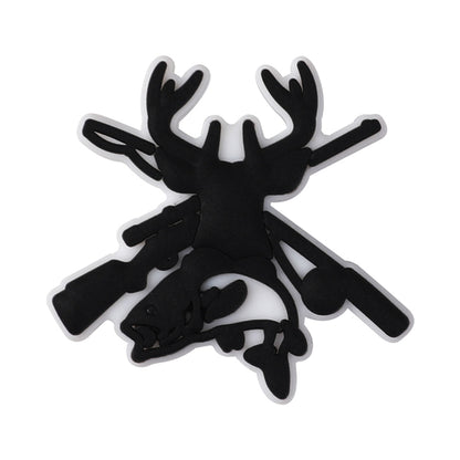 20Pcs Silicone Focal Beads Hunting Season Deer Antlers Crossed Rifles 11