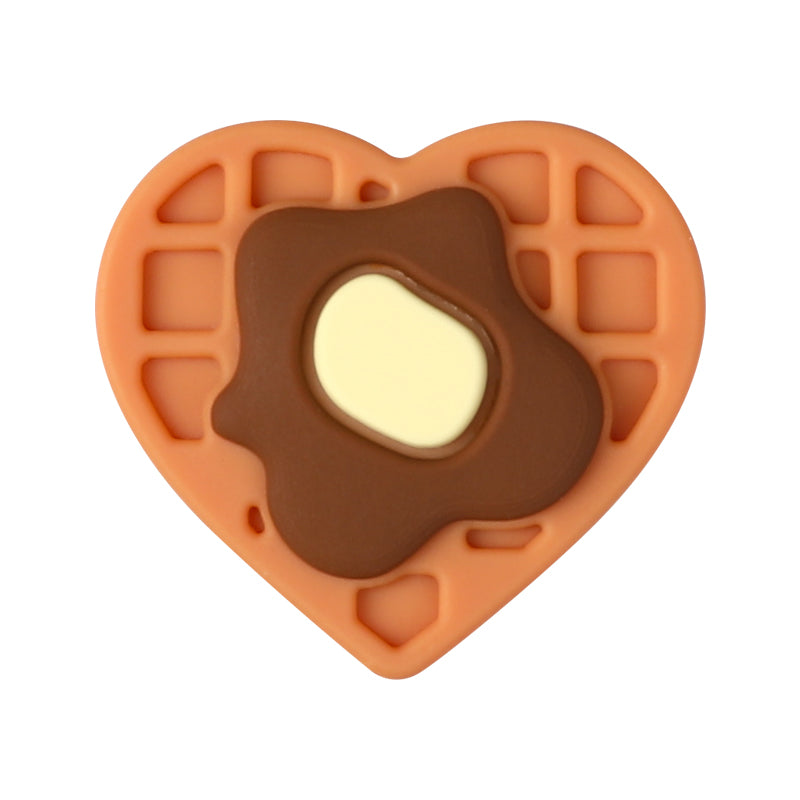 20Pcs Silicone Focal Beads Vanilla Flavored Waffles With Butter Detail 11