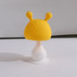 Silicone Mushroom Teething Toy Baby Rattle Teether 13