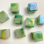 50pcs 14mm UV Finish Gradient Cube Acrylic Beads Jewelry Making 9