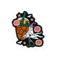 Silicone Focal Beads Flower Milk Tea Witch Ghost Halloween Design