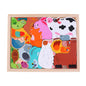 Cartoon Animal Wooden 3D Puzzle Educational Toy for Kids 7