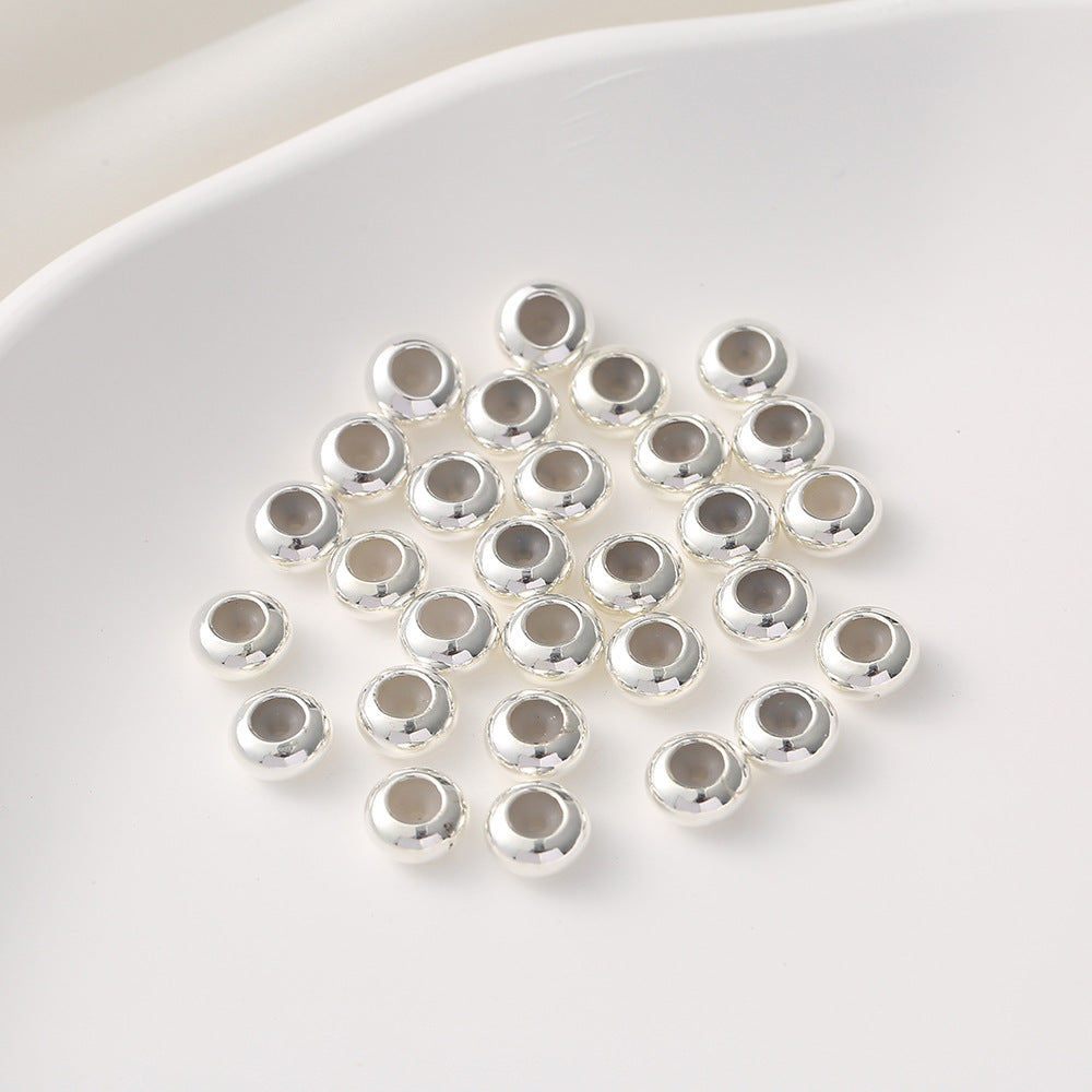 50pcs Smooth Brass Spacer Crimp Beads 2