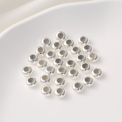 50pcs Smooth Brass Spacer Crimp Beads 2