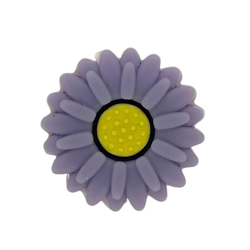 20Pcs Silicone Focal Beads Daisy Sunflower Front Facing Design 15