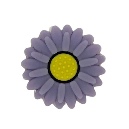 20Pcs Silicone Focal Beads Daisy Sunflower Front Facing Design 15