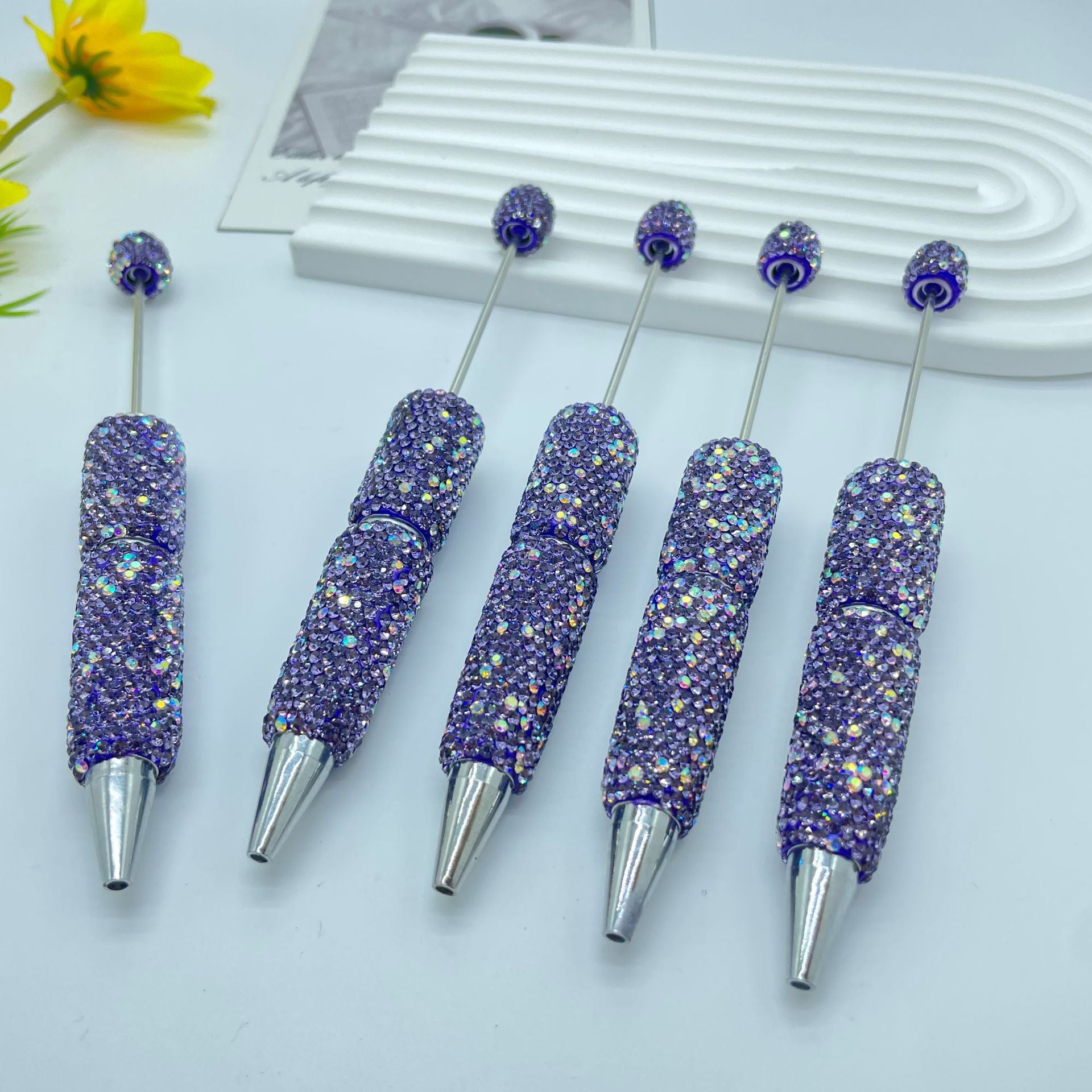 Full Rhinestone Beadable Ballpoint Pens DIY Craft Supplies