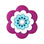 Silicone Focal Beads Bohemian Seven Flowers Layered Petal Detail 17