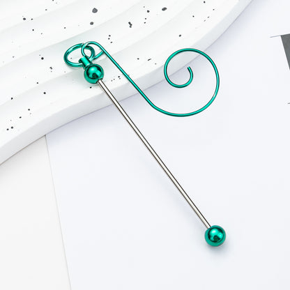 Beadable Hook Christmas DIY Decorative Supplies Metal Craft Gift 9