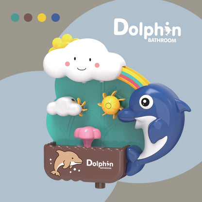 Dolphin Waterwheel Suction Cup Bath Toy for Toddlers 2