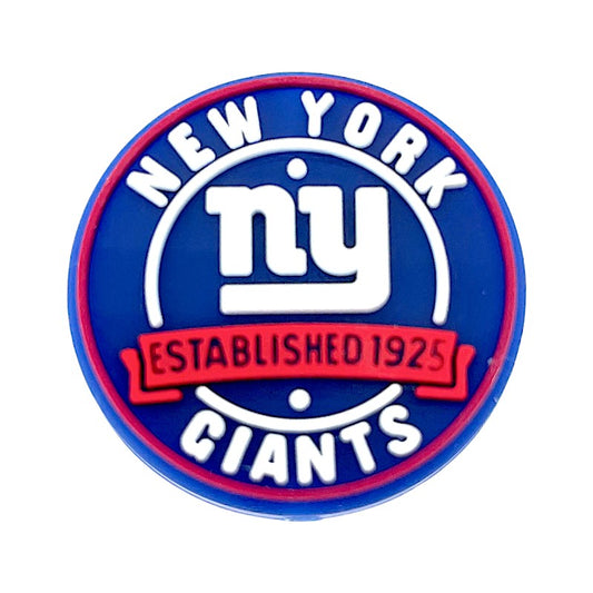20pcs Silicone Focal Beads New York Sports Team Logo Style