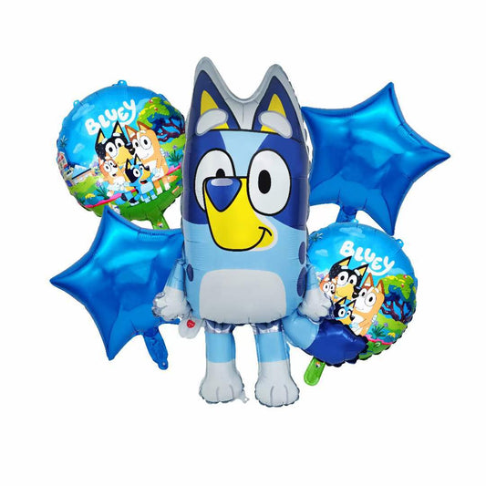 Bluey Character Foil Balloon Set Birthday Party Decoration 50pcs