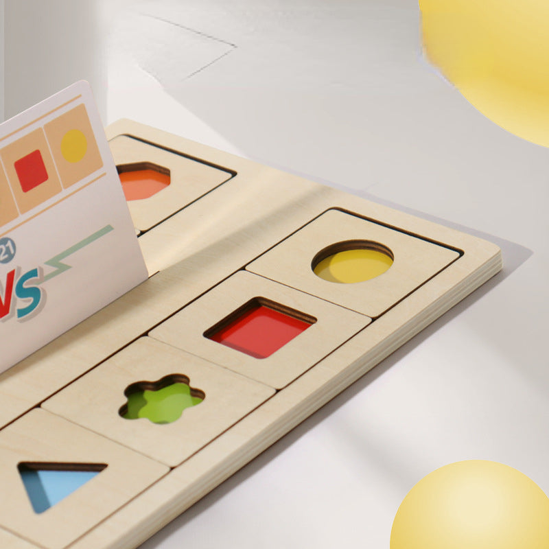 Wooden Montessori Toys Geometric Shape Pairing for Kids 3