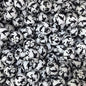 50pcs 15mm Play Football Silicone Beads Printed Design