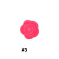 50pcs Silicone Focal Beads Rose Flower Double-Sided Design 7