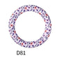 65mm Printed Silicone Beads Rings 34