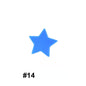 50pcs Silicone Focal Beads Star Flat Shape 11