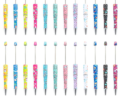 DIY Nurses Festival Multicolor Plastic Printed Beadable Ballpoint Pen
