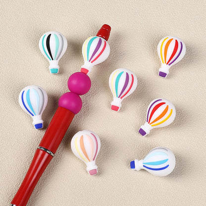 20Pcs Silicone 3D Focal Beads Hot Air Balloon Layered Wings 8