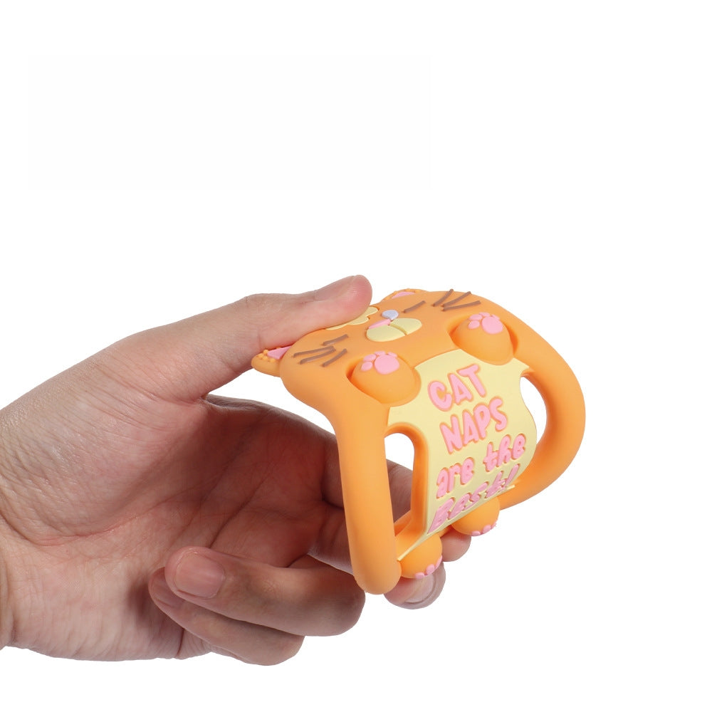 Animal Shape Silicone Baby Teething Toys Set of 3 4