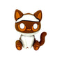 20Pcs Silicone 3D Focal Beads Cat Wearing Bandage Sitting Pose 3