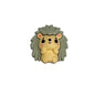 20Pcs Silicone 3D Focal Beads Cute Hedgehog Sitting Pose 2