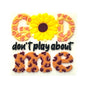 20pcs Silicone Focal Beads Don t Play About Me Leopard Print Flower