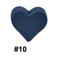 50pcs 14mm Heart Silicone Beads Colorful Diy Teether Accessories 10