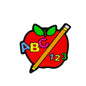 20pcs Silicone Focal Beads ABC Apple with Pencil Design