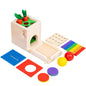 Wooden Montessori Toys Color Pairing Pulling Radish for Kids