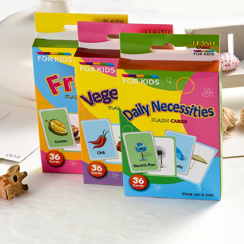 Educational Flash Cards Animal Transport Fun Paper Learning Toy 3