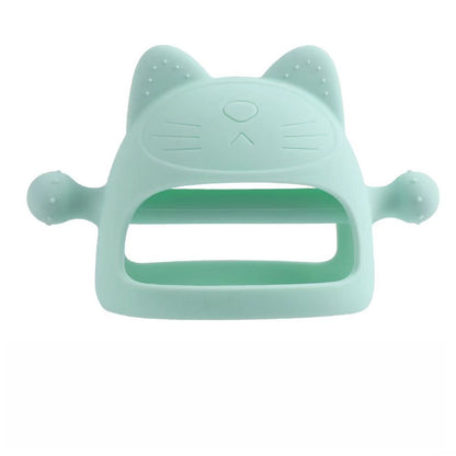 Silicone Baby Teether Toy Little Kitty Puppy Unicorn Bee Shapes 6