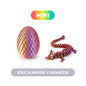 3D Printed Chinese Loong Dragon Egg Decoration Gift 22cm
