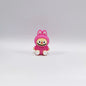 20Pcs Silicone 3D Focal Beads Cartoon Figure Sitting Pose 12