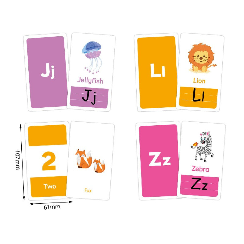 Educational Paper Flash Cards Learning Colors Numbers Shapes for Toddlers 5