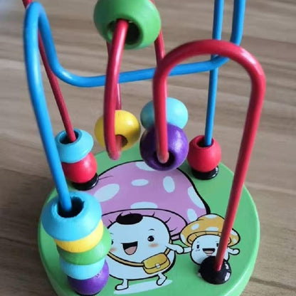 Mini Wooden Bead Maze Educational Toy for Toddlers 7
