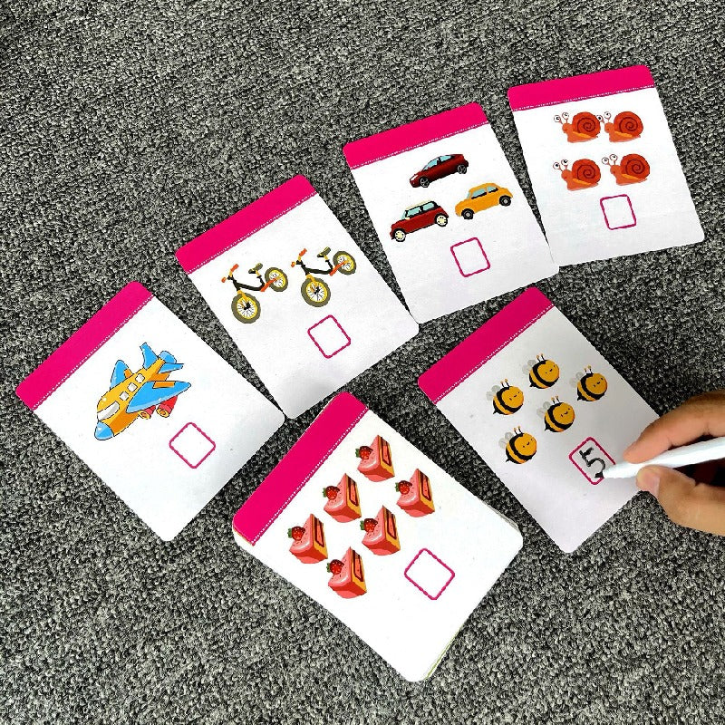 Educational Paper Number Flash Cards Cognitive Learning Toy 2
