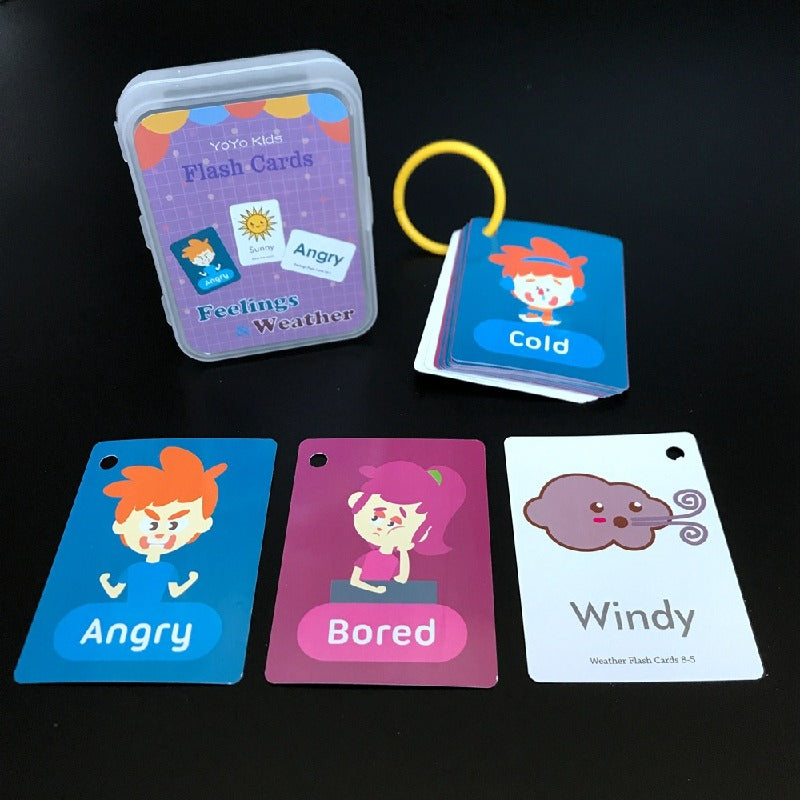 Educational Flash Cards Learning Toy Paper 63x88mm 11