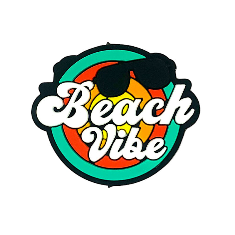 20pcs Silicone Focal Beads Beach Vibe Sunglasses Graphic