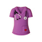 20Pcs Silicone 3D Focal Beads Nurse Series Pink Blue and Purple Uniforms 14