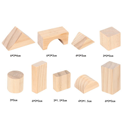 Wooden Building Blocks Educational Heap Tower Toy 2