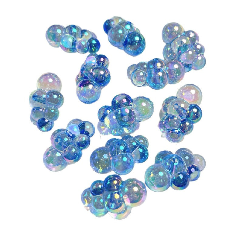 10pcs 22x32mm UV Finish Transparent Cloud Acrylic Beads DIY Bracelet Making 5