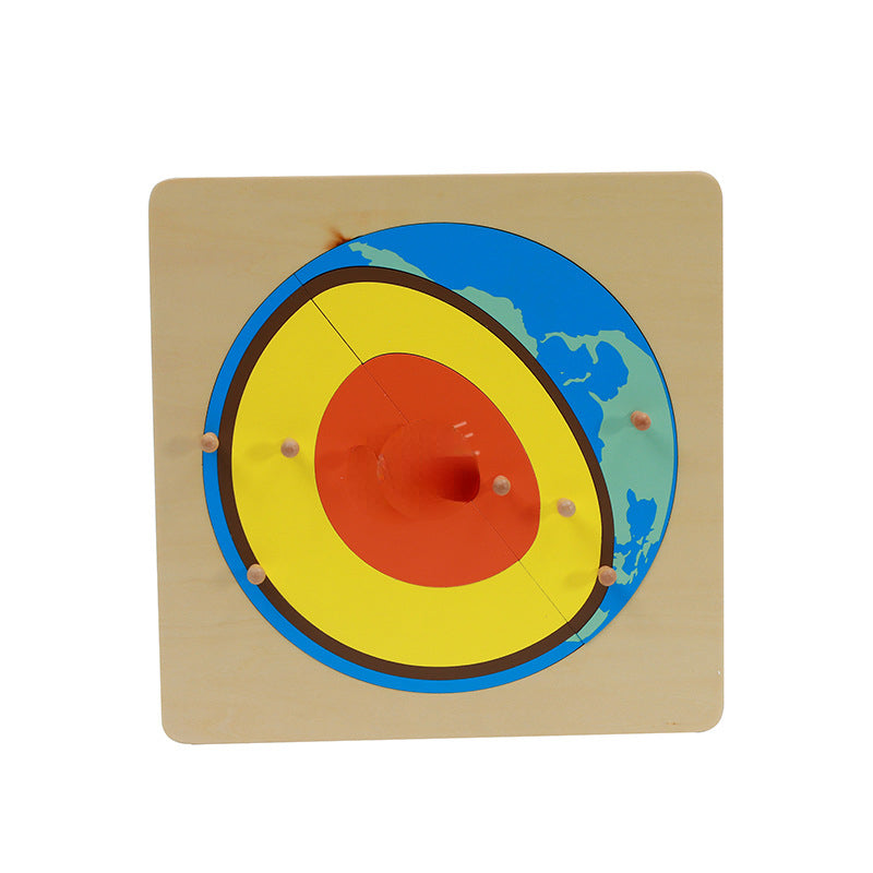 Wooden Geographical Internal Structure Puzzle Montessori Toys 2