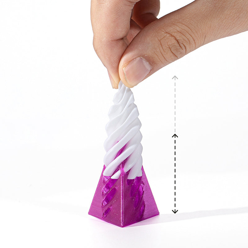 3D Printed Fidget Toy Flexible Spiral Cones 5cm